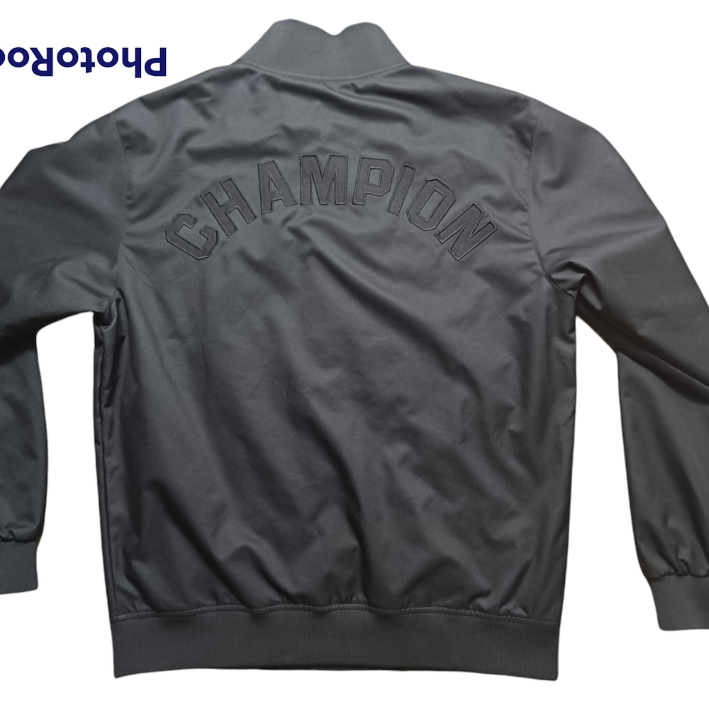Champion Embroidered Spell Out Bomber Varsity Jacket - Medium - NWOT